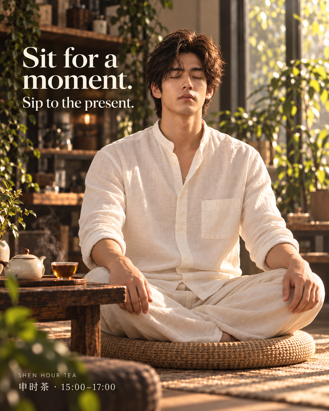 Sit for a moment. Sip to the present.