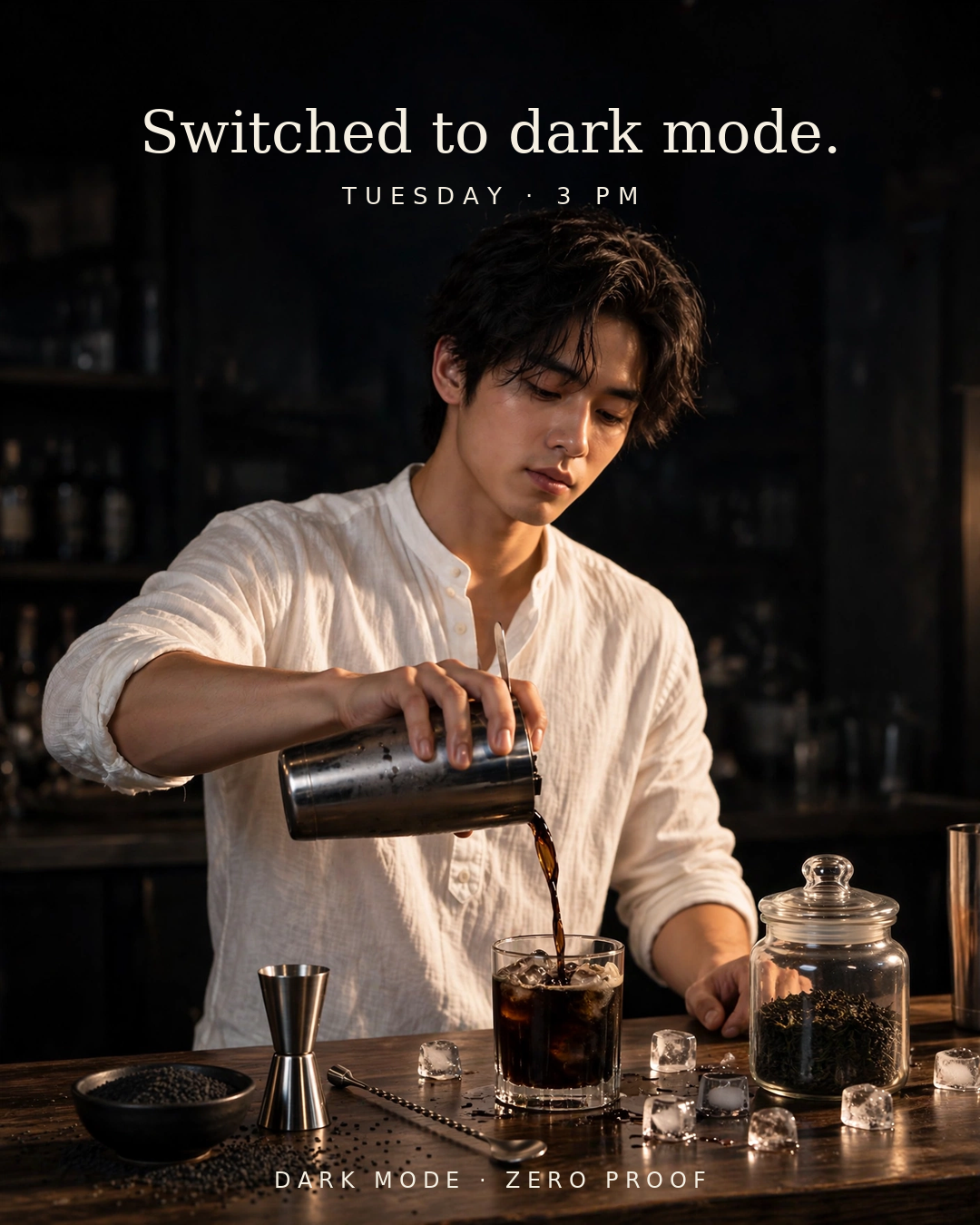 Switched to dark mode.